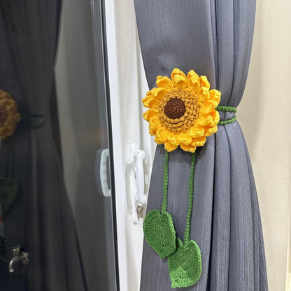 Handmade Sunflower Curtain Tieback