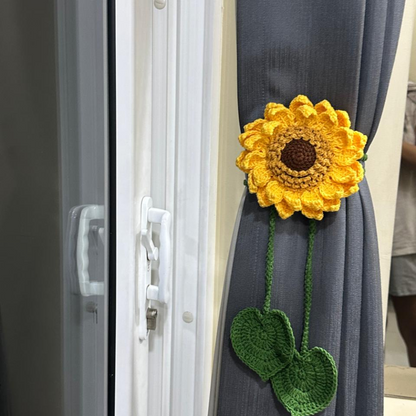 Handmade Sunflower Curtain Tieback