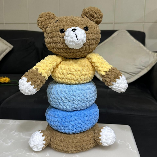 Crochet Bear Stacking Toy