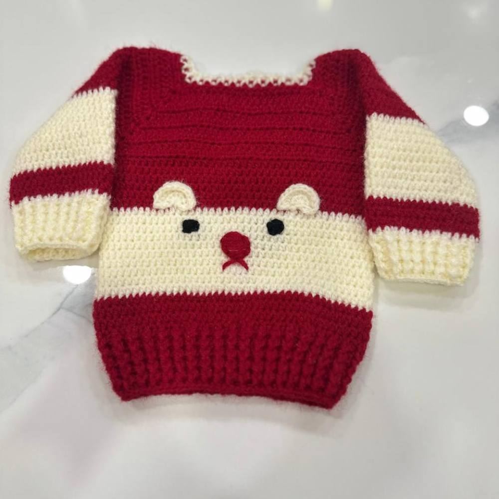 Handmade Crochet Teddy Bear Baby Set