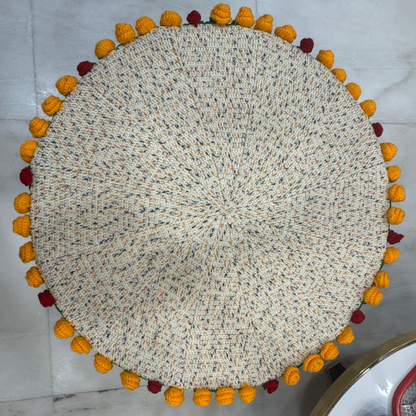 Handmade Crochet Floral Table Mat