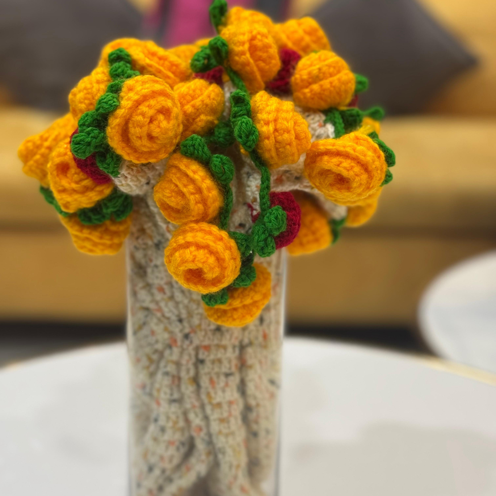 Handmade Crochet Floral Table Mat