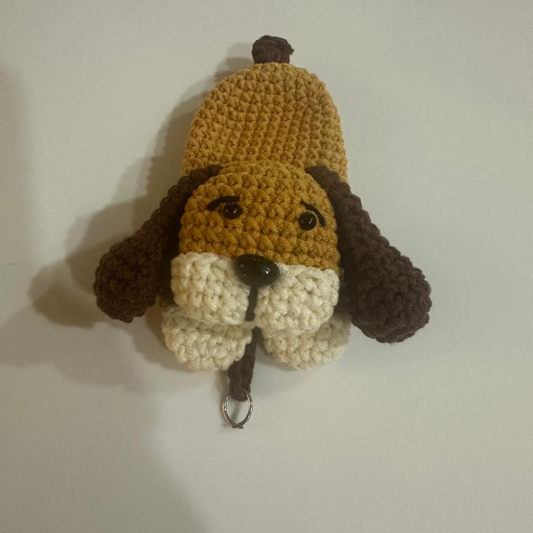 Handmade Crochet Dog Key Holder