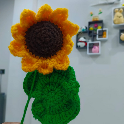Handmade Crochet Sunflower(Each)