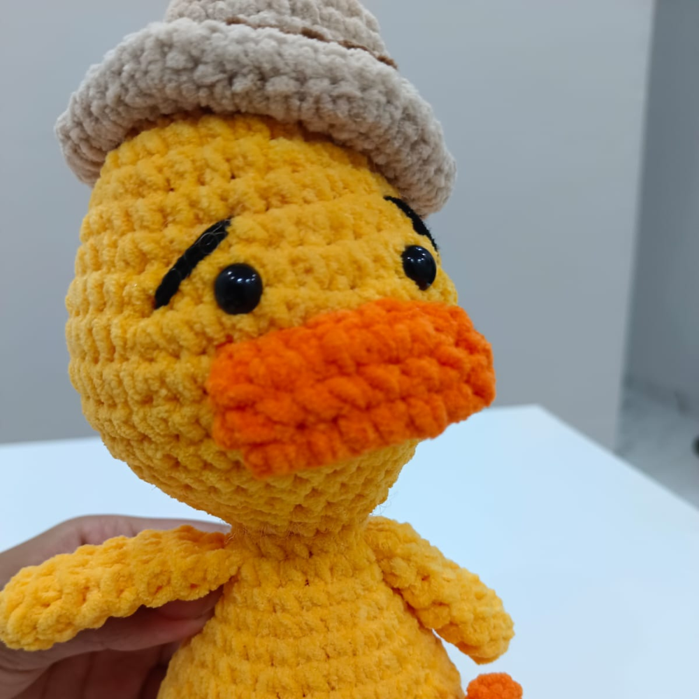 Handmade Crochet Duck Plush Toy