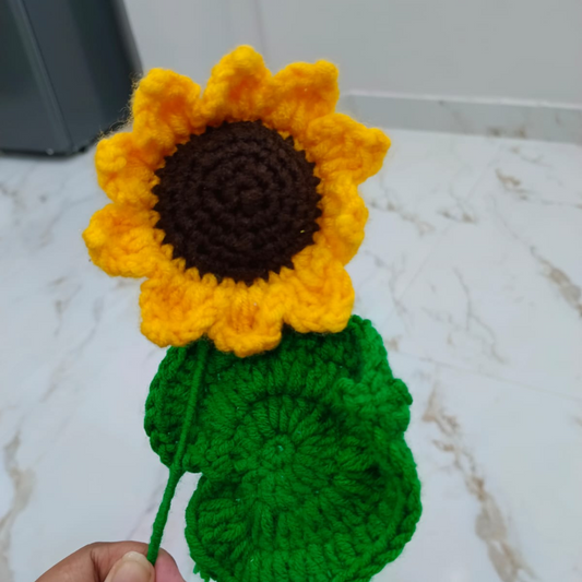 Handmade Crochet Sunflower(Each)