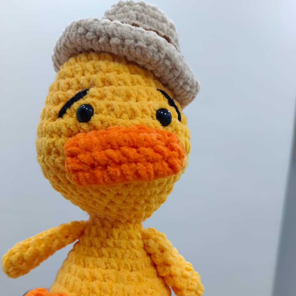 Handmade Crochet Duck Plush Toy
