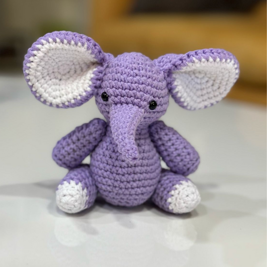 Plush Crochet Elephant