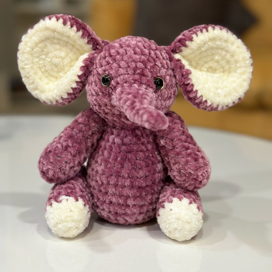 Plush Crochet Elephant Toy