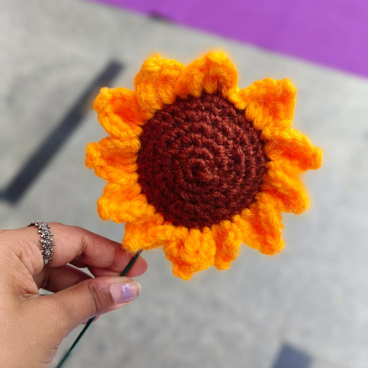 Handmade Crochet Sunflower