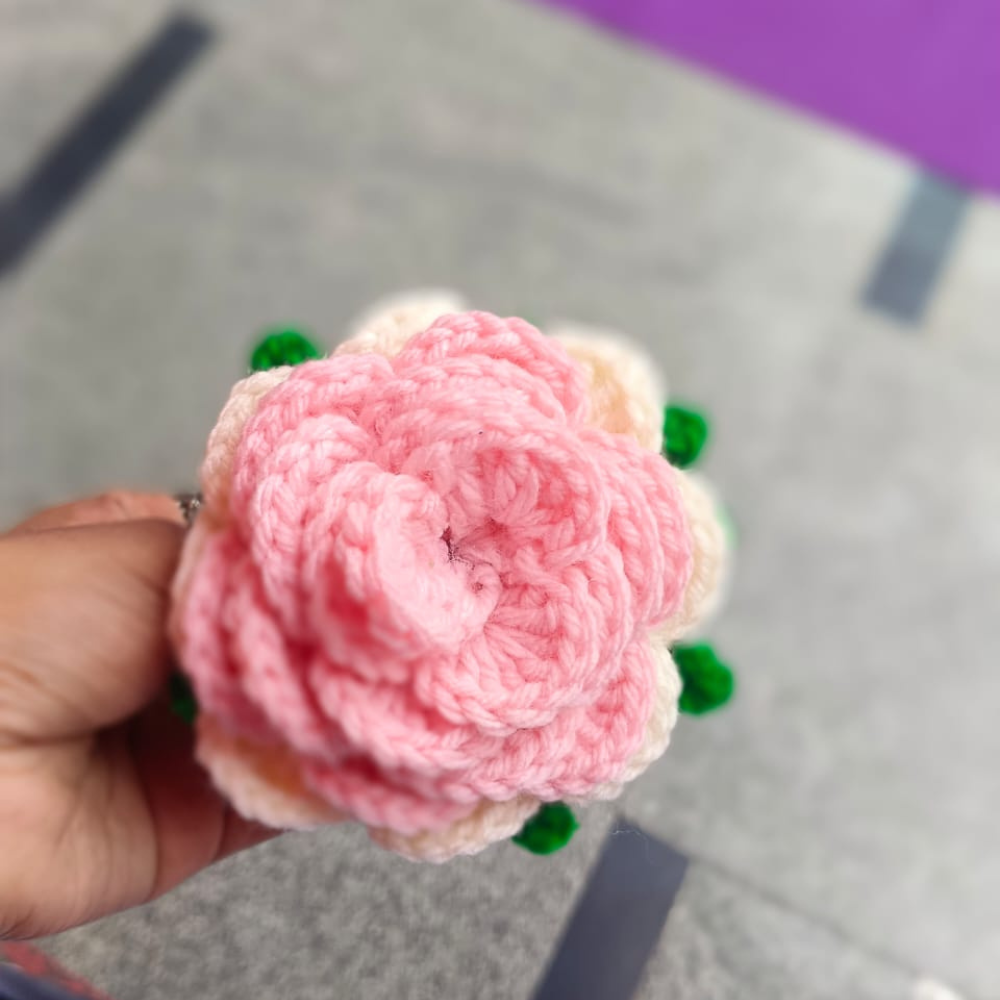 Handcrafted Crochet Rose