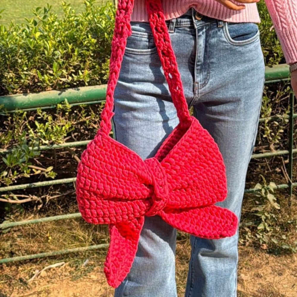 Scarlet Bow Charm Bag