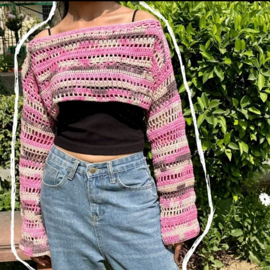 Handmade Crochet Bolero Top