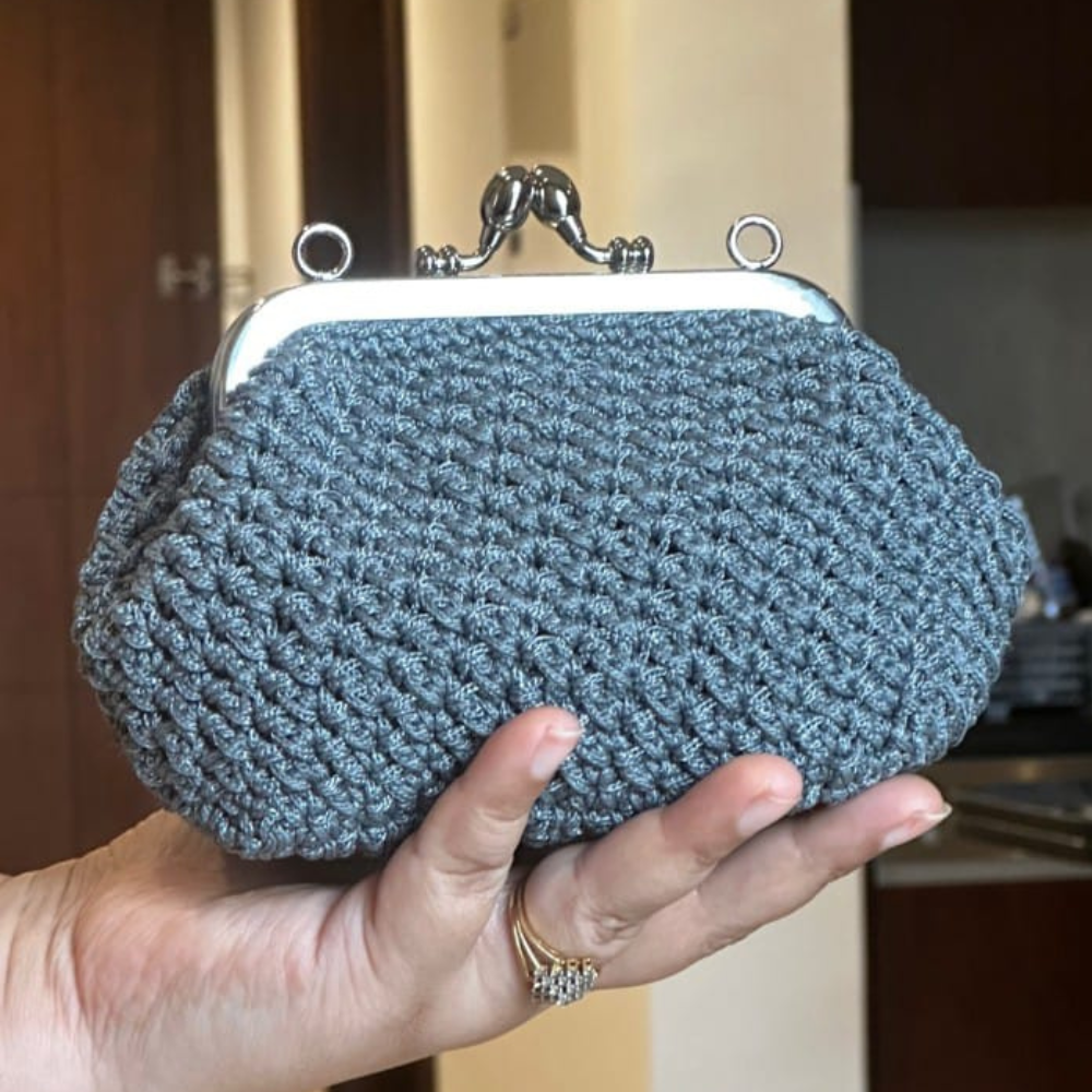 Macrame Clutch/Coin Pouch