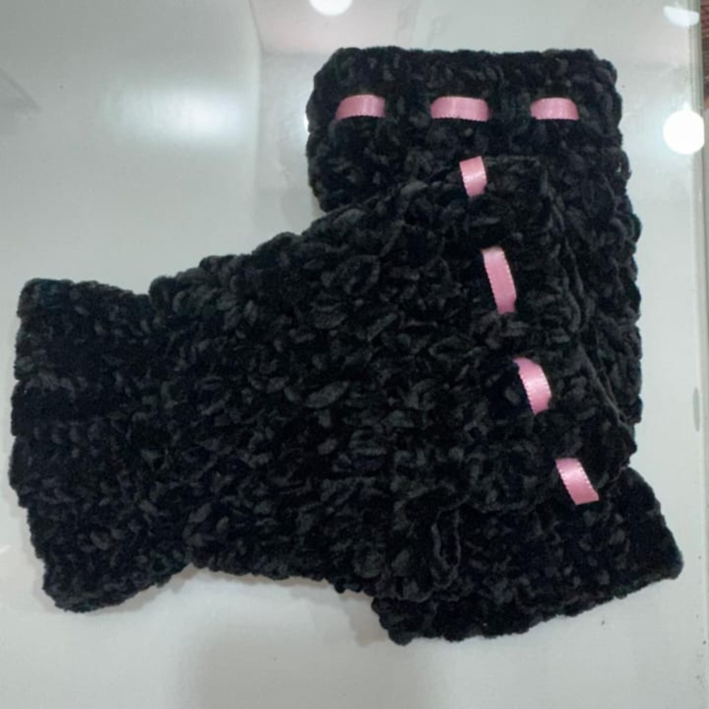 chenille finish Handmade Gloves