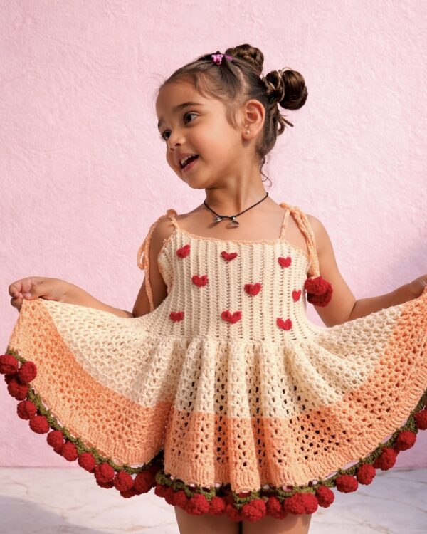 Sweetheart Bloom – Crochet Dress