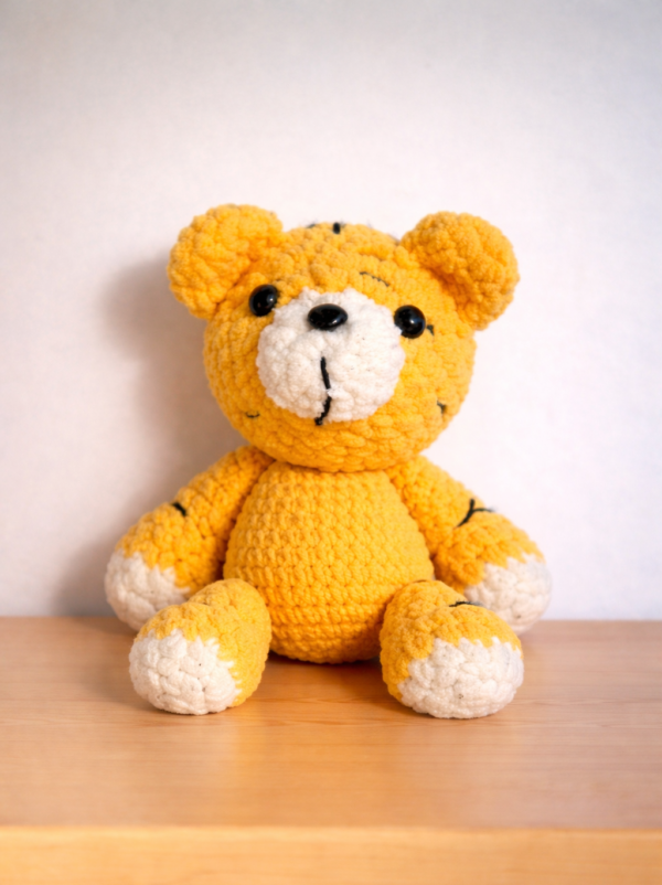 Sunshine Stripe – Yellow Crochet Tiger