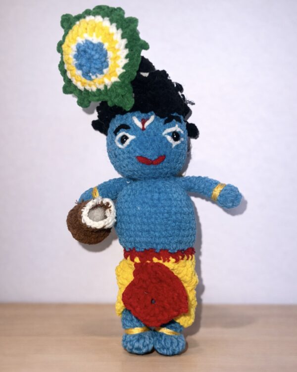 Little Kanha – Hand-Crocheted Krishna Plushie