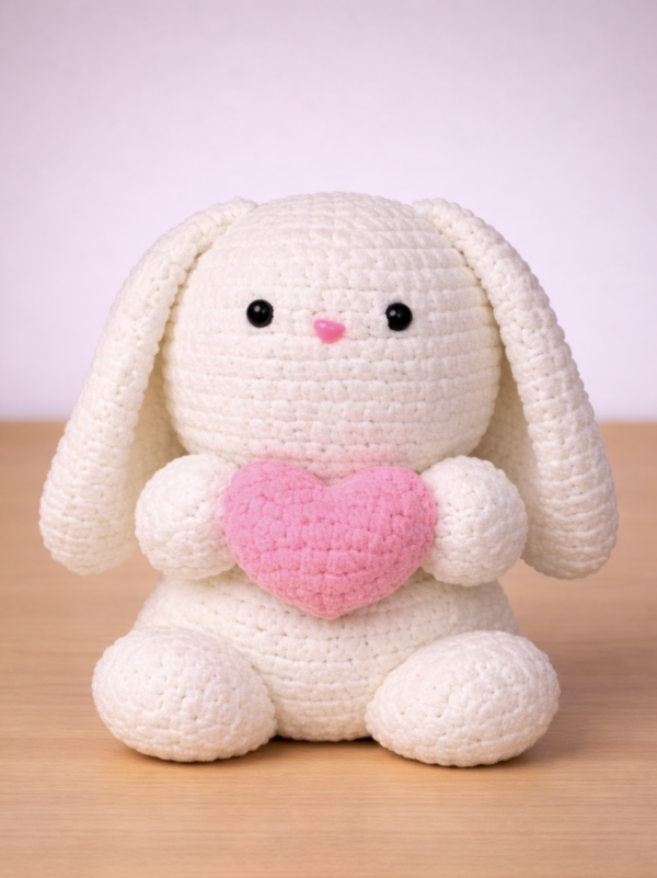Love Hop – Crochet Heart Bunny