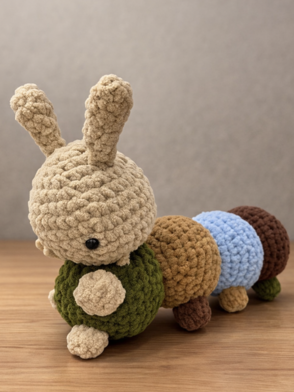 Wiggle Buddy – Playful Crochet Caterpillar
