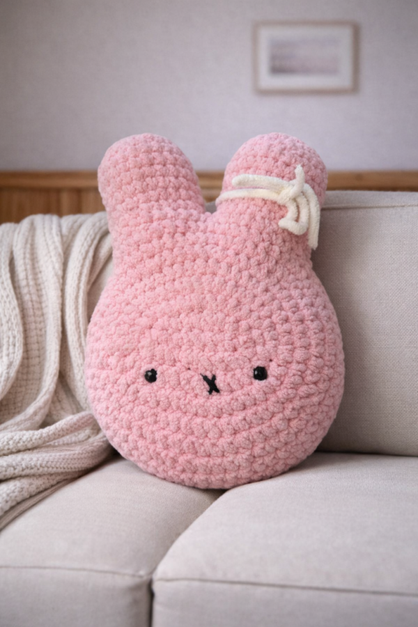 Blush Bunny – Pink Miffy-Inspired Crochet Plush