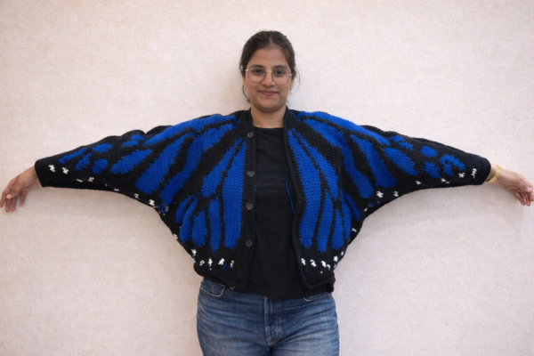 Monarch Butterfly Crochet Cardigan