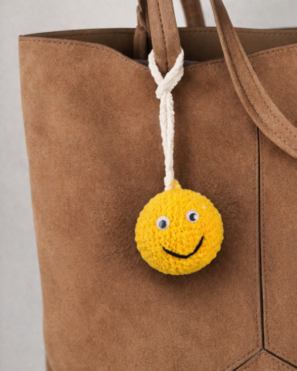 Crochet Smiley Charm