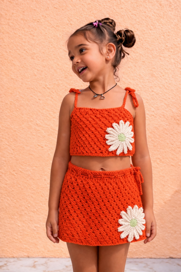 Sunset Daisy – Crochet Co-ord Set