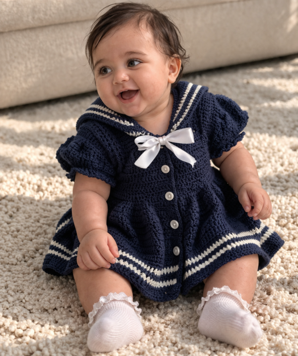 Crochet Sailor Dress