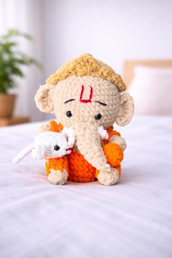 Baby Ganesha Crochet Plushie