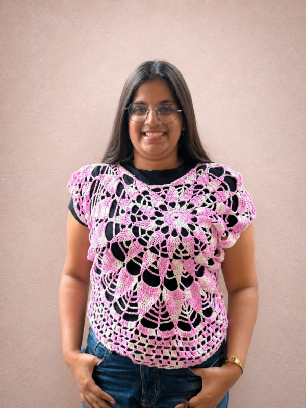 Blush Petal Crochet Top