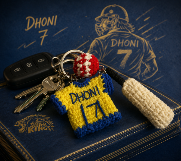 MS Dhoni “Thala 7” Tribute Keychain