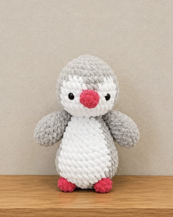 Pippa the Blush Crochet Penguin Plushie