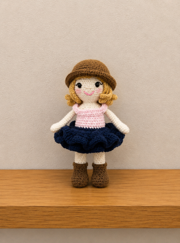 Vintage Belle Crochet Doll